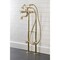 Kingston Brass CCK246K2 Freestanding Clawfoot Tub Faucet Package with Supply Line, Polished Brass CCK246K2 - alternate 2